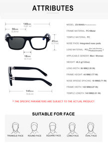 Gafas <span class=keywords><strong>de</strong></span> Sol Partagas <span class=keywords><strong>de</strong></span> Diseño con Logotipo Personalizado, Cuadradas, Fotocromáticas, Anti Luz Azul, UV400, para Hombre y Mujer - Product Image 6