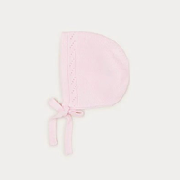 Bonnet attaché tricoté en gros pour bébé personnalisé Bonnet ajouré tricoté en 100% coton