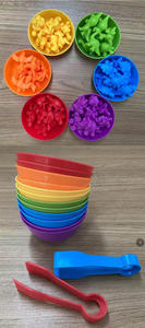 Ensemble de jouets d'éducation précoce inspiré Montessori <span class=keywords><strong>Jeu</strong></span> de mathématiques cognitives <span class=keywords><strong>pour</strong></span> enfants avec comptage d'animaux en caoutchouc <span class=keywords><strong>pour</strong></span> jouets de bébé - Product Image 6
