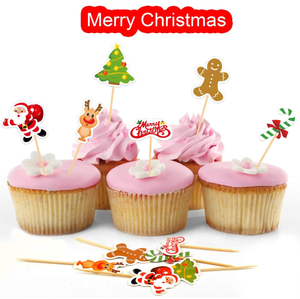 Buon <span class=keywords><strong>natale</strong></span> albero <span class=keywords><strong>di</strong></span> Babbo <span class=keywords><strong>Natale</strong></span> renna pupazzo <span class=keywords><strong>di</strong></span> neve <span class=keywords><strong>di</strong></span> canna <span class=keywords><strong>di</strong></span> zucchero <span class=keywords><strong>di</strong></span> zucchero cartoon cupcake topper stuzzicadenti per la festa <span class=keywords><strong>di</strong></span> <span class=keywords><strong>natale</strong></span> decorazioni forniture - Product Image 5
