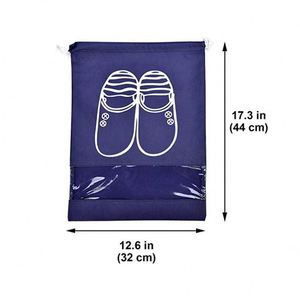 Sac à chaussures portable en non-tissé avec cordon de serrage, étanche, pour le voyage et la protection contre la poussière – Produit très demandé - Product Image 3