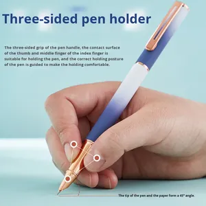 Gradiente all'ingrosso cancellabile in acciaio inox 0.38mm <span class=keywords><strong>pennino</strong></span> stilografica <span class=keywords><strong>per</strong></span> gli studenti di alta estetica termica blu <span class=keywords><strong>inchiostro</strong></span> nero - Product Image 2