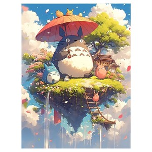 Peinture à l'huile numérique Hayao <span class=keywords><strong>Miyazaki</strong></span> DIY 2025 – Nouveau kit de coloriage de dessins animés peints à la main pour le soulagement du stress – Art acrylique moderne - Product Image 5