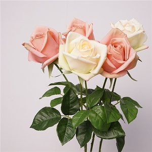 Rose artificielle professionnelle MTY Real Touch, hydratante pour les mains, en soie, pour la décoration de tables d'hôtels et de restaurants haut de gamme - Product Image 3