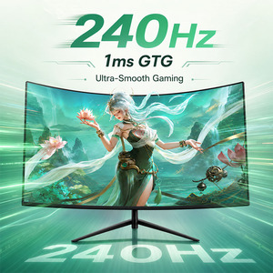 Monitor de Juegos Curvo Personalizado de 32 Pulgadas, Panel IPS de 1080p, 240Hz, Tiempo de Respuesta de 1ms, Uso de Escritorio, Puerto DP, Pantalla LCD Profesional - Product Image 2