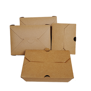 Impresión personalizada de papel Kraft biodegradable desechable comida rápida para llevar caja de embalaje fiambrera - Product Image 4