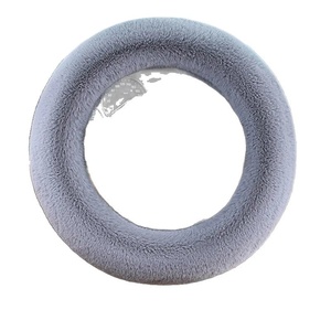 Housse de volant de voiture hiver épaisse en tissu brocart peluche antidérapante chaude à motif géométrique abstrait pour hommes - Product Image 4