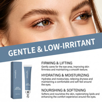 Crème raffermissante pour les yeux avec applicateur métallique pour les yeux fatigués et les poches sous les yeux, hydratante, longue durée, éclaircissante