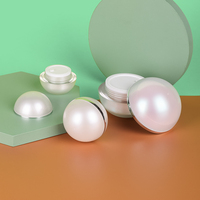 Pot de crème pour les yeux en forme de boule ronde de 10g, 15g, 30g, 50g avec couleur nacrée