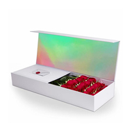 En gros luxe carton je t'aime maman carré emballage fleur papier boîte cadeau boîte pour bouquets de roses