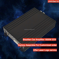 Amplificateur de basses pour voiture de style brésilien, 2 canaux, 1800W RMS, amplificateur de haut-parleurs de voiture pleine gamme, amplificateur de médiums de classe D
