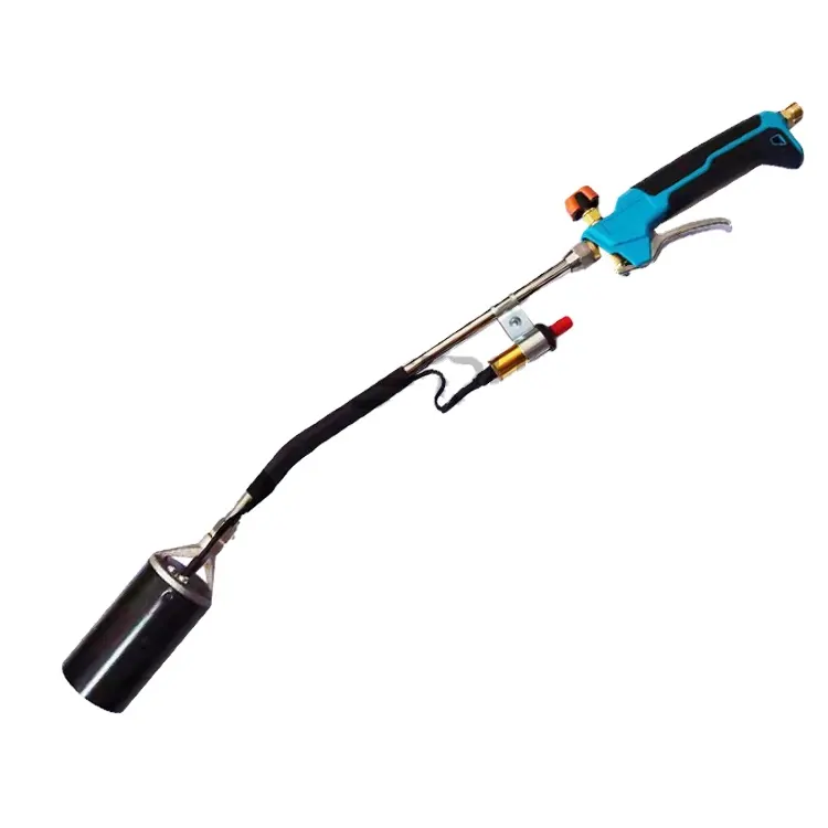 Tow Colors Handle Heavy-Duty Weed Burner Propane Torch Weed Burner With Push Button Igniter