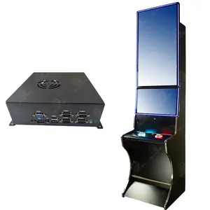 Máquina de juego de habilidad de Metal curvado, funciona con monedas, Software de juego Multi PC de 43 pulgadas