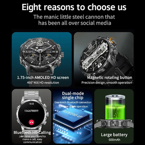 <span class=keywords><strong>Reloj</strong></span> <span class=keywords><strong>inteligente</strong></span> para deportes al aire libre para <span class=keywords><strong>hombre</strong></span>, AMOLED 1,75 pulgadas, 600mAh, batería de litio IP67, resistente al agua, <span class=keywords><strong>reloj</strong></span> <span class=keywords><strong>inteligente</strong></span> para <span class=keywords><strong>hombre</strong></span> - Product Image 5