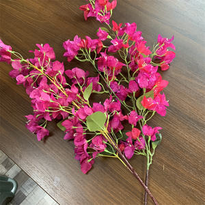 Flores de Buganvilla Artificiales de Seda de Tallo Largo al por Mayor, Flor Artificial de Seda, Buganvilla Decorativa para Bodas y Decoración del Hogar - Product Image 1