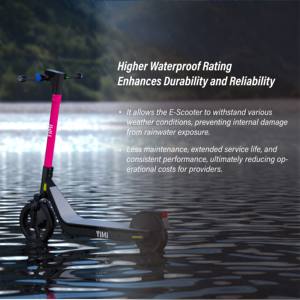 Trottinette électrique partagée YIMI, étanche, deux roues, 25/20 km/h, pour entreprise de location, faible entretien, batterie interchangeable, longue autonomie - Product Image 3