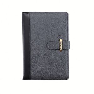 Carnet A5 vintage en cuir PU, bloc-notes personnalisé, planificateur budgétaire, reliure cousue à l'or, couverture rigide, 100 feuilles - Product Image 3