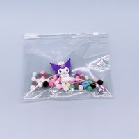 Emballage personnalisé de sécurité plat pour petits bijoux, emballage givré transparent en EVA de 0,5 mm d'épaisseur avec fermeture éclair, logos, mini boucles d'oreilles, cosmétiques, fermeture éclair