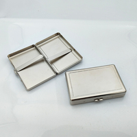 Boîte à bijoux portable classique pliable en bambou, anti-pression, résistante à l'humidité, avec capacité de traitement par rainurage unilatéral