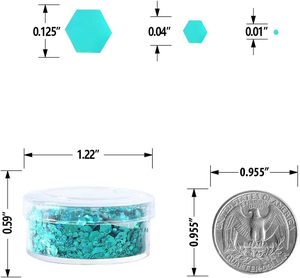 Paillettes holographiques épaisses, paillettes artisanales, paillettes scintillantes, paillettes cosmétiques, flocons de paillettes pour résine époxy, corps, visage, yeux, nail art, slime - Product Image 3