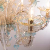Lustre moderne en verre soufflé à la main Lustre de luxe en verre de Murano pour salon Hall d'hôtel