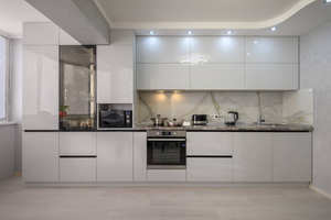 Custom American <b>Kitchen</b> Furniture, Free Design Solid Wood <b>Kitchen</b> <b>Cabinet</b> Set - Product Image 5