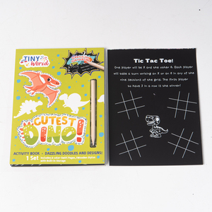 Factory Custom Kids Scratch Coloring Book Dazzling Doodles Toy Set <strong>Fun</strong> Drawing <strong>Activity</strong> Book - Product Image 3
