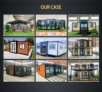 Conteneur préfabriqué pliable économique en gros pour hôtel, bureau, magasin, villa, à deux étages, double couche, durable, construction rapide, économe en énergie