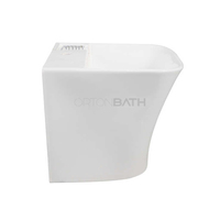ORTONBATH lavabo carré suspendu lavabo de salle de bain lavabo sur pied lavabo suspendu ensemble de toilette salle de bain lavabo en céramique