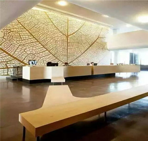 Panneau mural en aluminium ajouré sculpté pour cloison décorative de hall d'entrée - Product Image 1