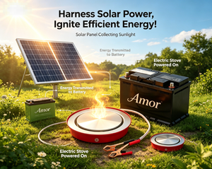 Estufa Eléctrica Solar Amor de 12V: Cocina en Cualquier Lugar con Energía Solar y Batería Renovables - Product Image 6