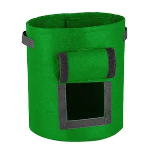 Perfect Wholesale Biodegradable Felt Non Woven Fabric Potato Planter Plant Bag For Plants Farm Garden 50 - 999 Pieces