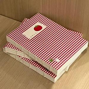 Aesthetic Tomato Grid Notebook - Minimalist Blank Diary <b>Journal</b> for Students, Creative <b>Writing</b> & Scrapbooking - Product Image 1