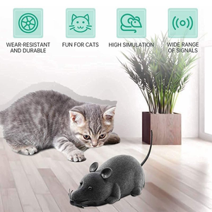 Venta caliente nuevos juguetes para gatos Ecológico Ratón de control remoto inalámbrico <span class=keywords><strong>RC</strong></span> Ratones Juguete interactivo Hecho de plástico duradero para gatos - Product Image 2
