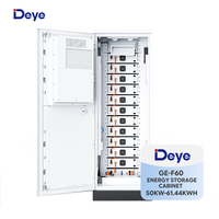 Système de stockage d'énergie en armoire extérieure Deye 60KWH GE-F60 avec batterie au lithium, solution ESS pour les systèmes solaires C&I à petite échelle