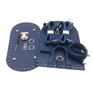 Sac de Base ovale Sac à dos tissé Matériel Flip Cover Coussin Base Nail Bottom Shaper avec trous pour bricolage Sac seau à tricoter - Product Image 4