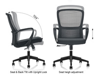 Chaise de bureau ergonomique en maille pour petit bureau, prix abordable, usine de mobilier de bureau moderne du Guangdong, CKD complet, garantie de 2 ans