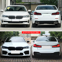 Kit carrosserie M5 pour BMW Série 5 G30 G38, modification et mise à niveau de la voiture 2021-2023, pare-chocs avant et arrière