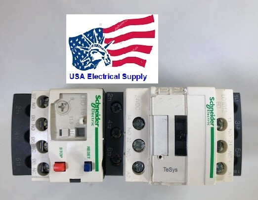 Lc1d12 Motor Assemble 12a Coil 24vdc Overload Relay 9-13a. Brand New Original Thermal Overload Relay with a One-year Warranty