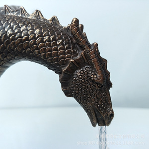 รูปปั้นมังกรน้ำทำจากเรซิ่น ปีกแฉก ตกแต่งสวนสไตล์โมเดิร์น ของตกแต่งภายนอกอาคาร งานฝีมือ ของขวัญ - Product Image 2