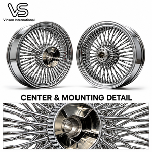 Roue à rayons chromée de 21 pouces pour moto, spécifications personnalisées, vente en gros - Product Image 4