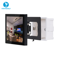 Portworld Capteur d'humidité intégré Capteur de lumière Zigbee Linux Wards intelligents Salle de réunion à domicile intelligente Tablette KNX POE 4 pouces