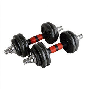 Venta caliente ajustable mancuernas gimnasio en casa <span class=keywords><strong>de</strong></span> pintura 15kg barra conjunto mancuerna - Product Image 2