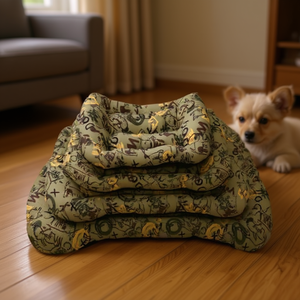 Set di quattro pezzi per cuccia per animali domestici imbottito in cotone, serie BM1290 - Product Image 3