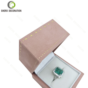 High Grade Right Angle Jewelry Packaging Box Velvet <b>Storage</b> Box for <b>Ring</b> Pendant Bracelet Display Custom Wholesale - Product Image 4