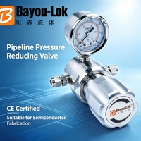 Régulateur de pression de gaz en acier inoxydable 316SS avec diaphragme Hastelloy C276, vanne de réduction de pression de pipeline 100 bars pour gaz haute pureté UHP