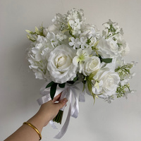 Bouquet de mariée de luxe, fleurs au toucher réel, lys calla bordeaux, orchidée, personnalisation du bouquet de mariée