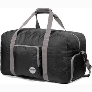 Bolsa de gimnasio plegable personalizada para hombres y mujeres, bolsa de lona ligera con bolsillo interior para deportes de viaje - Product Image 4