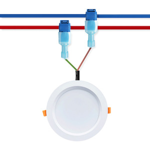 T Type Quick Connect Terminal Blue Flame Retardant Car Wire Connector 2 <b>Position</b> ABS Standard Mounting - Product Image 1