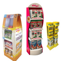 Présentoir en carton personnalisé pour aliments pour animaux de compagnie, présentoir POP pour supermarché, présentoirs pour aliments pour chiens et chats à vendre